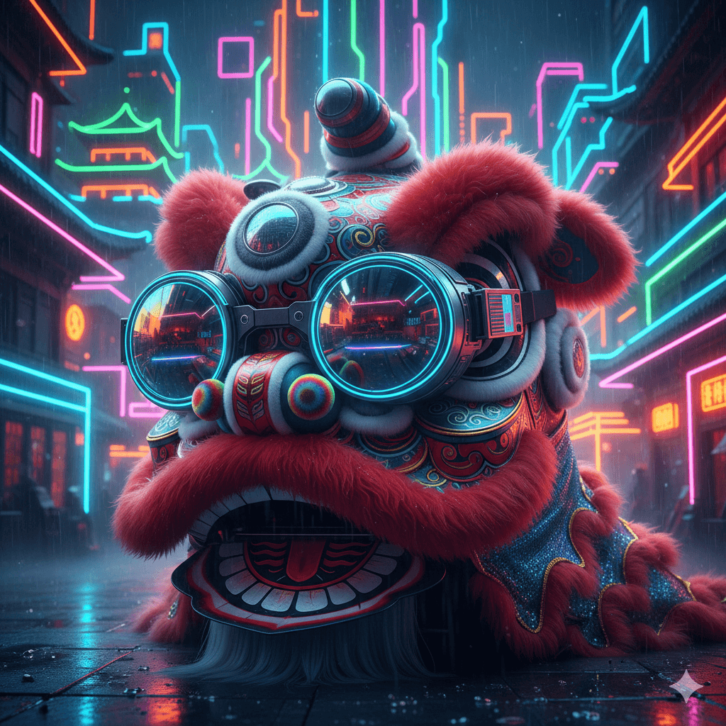 punk lion dance