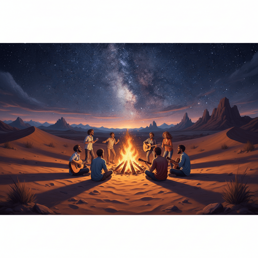 Desert Bonfire